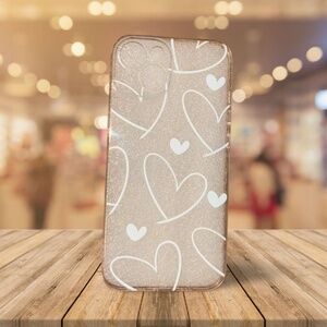 Lot of five iPhone 13/14 Silicone Heart Case | Clear | NWT